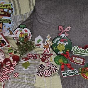 Whoville Holiday Ornament Collection - Green, Red, and White